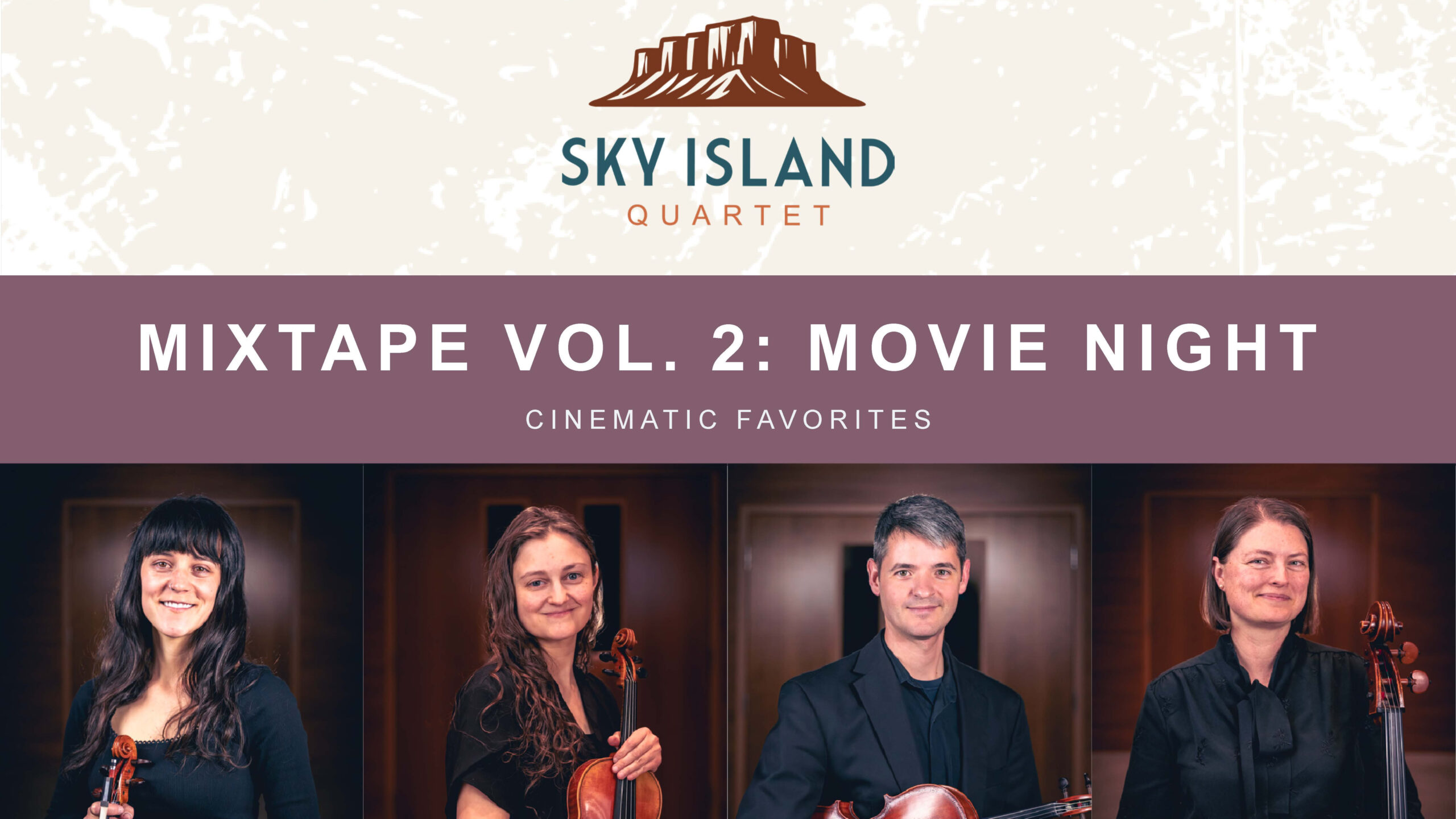 Sky Island Quartet Mixtape concert banner for the July 17 performance in West Jordan
